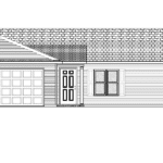 Prairie View Home Plan Lot 1: Modern design with garage and inviting entrance.