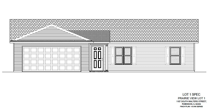 Prairie View Lot 1 house design featuring a spacious layout and modern architecture.