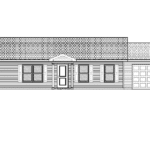 Prairie View Lot 3 home plan featuring a modern single-story design.