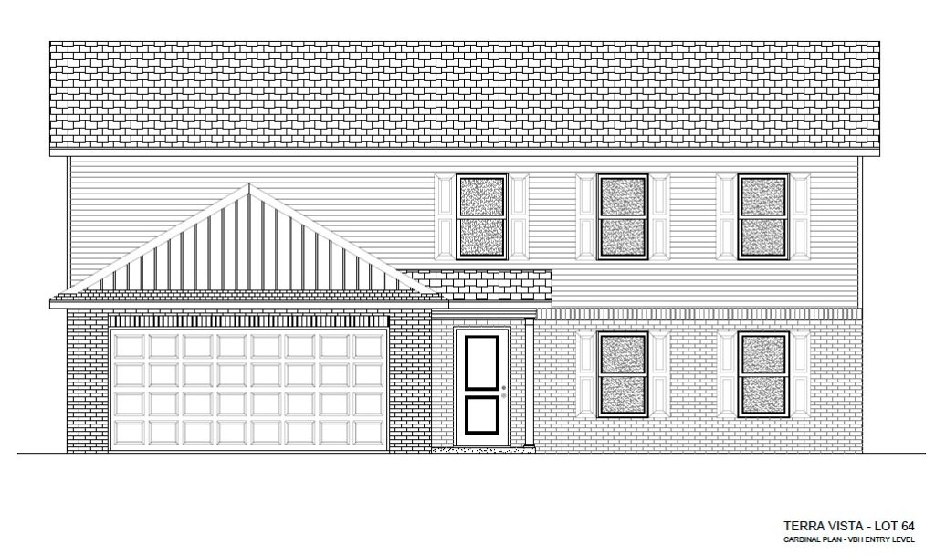 Terra Vista Lot 64 floor plan showcasing modern home design and features.