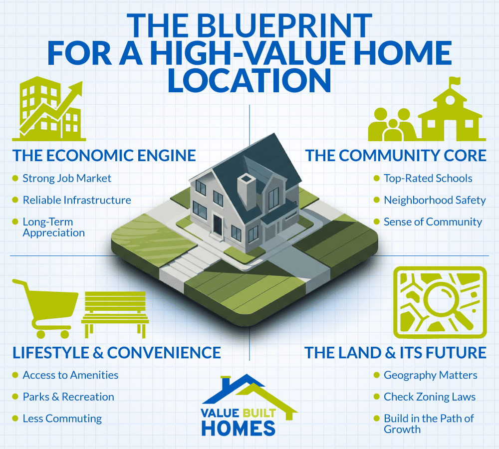 Blueprint for identifying high-value home locations with ideal amenities and community features.