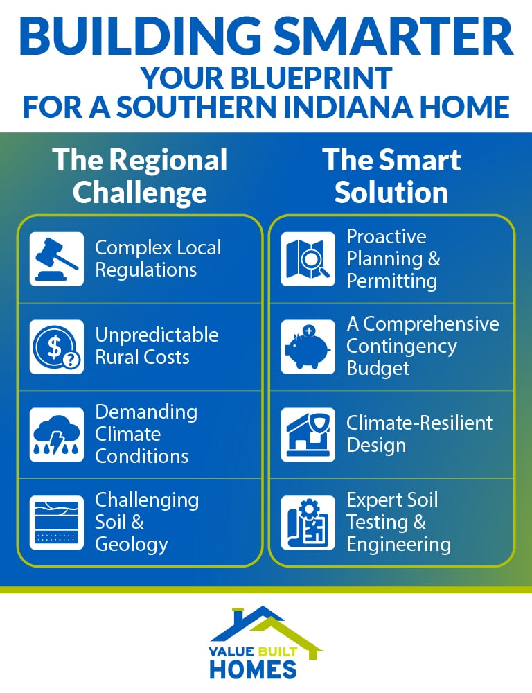 Building smarter strategies for Southern Indiana home construction challenges and solutions.