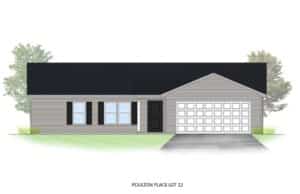 Modern home design at Poulton Place Lot 22 with stylish features.