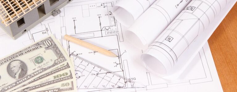 Blueprints and budgeting tools for successful construction project planning.