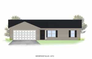 Modern waterfront villa design for Lot 8, perfect for serene living.