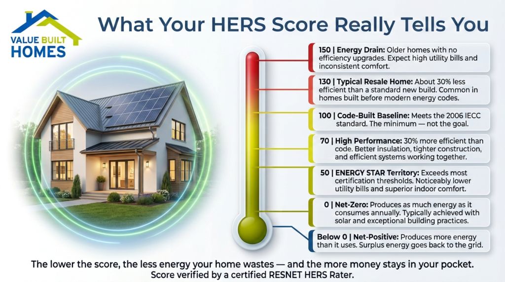 Understanding your HERS score for energy efficiency and home comfort levels.