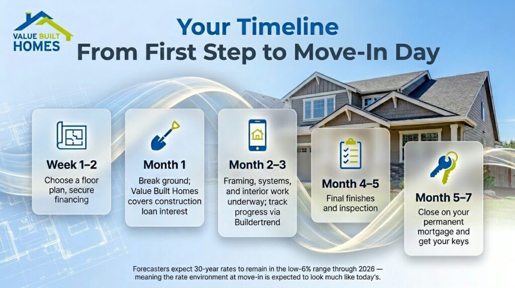 Home construction timeline: from planning to move-in day with Value Built Homes.