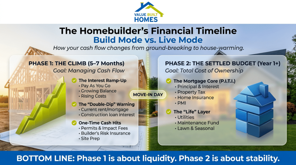 Homebuilders financial timeline: cash flow management from construction to homeownership.