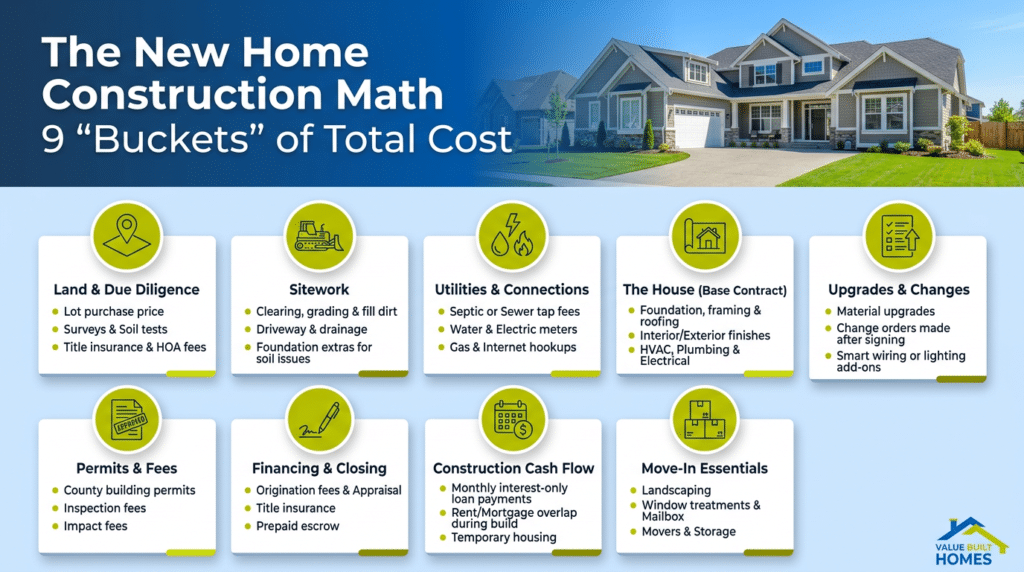 Essential guide to land, due diligence, and construction costs in home building.
