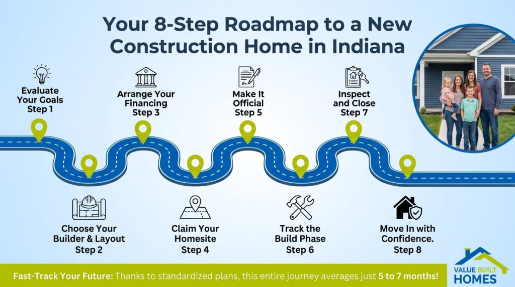 Your guide to building a new construction home in Indiana, step by step.