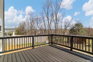 Deck View Spring Clouds Hillside Trl
