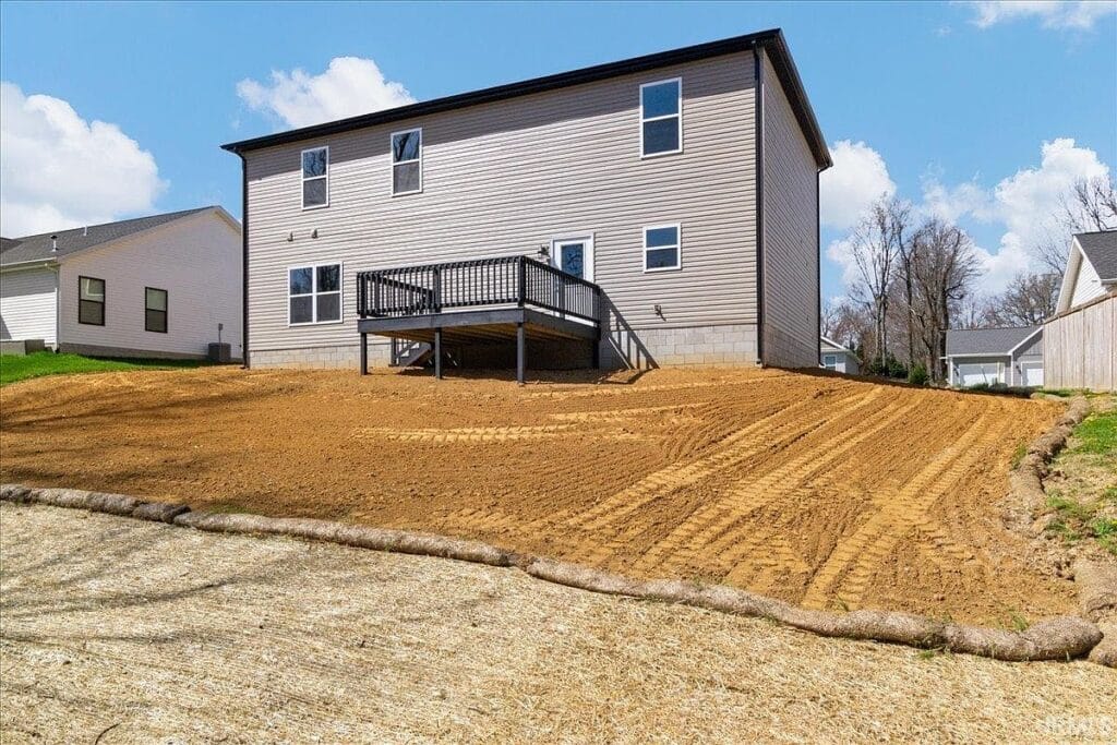 New Home Backyard Hillside Trl