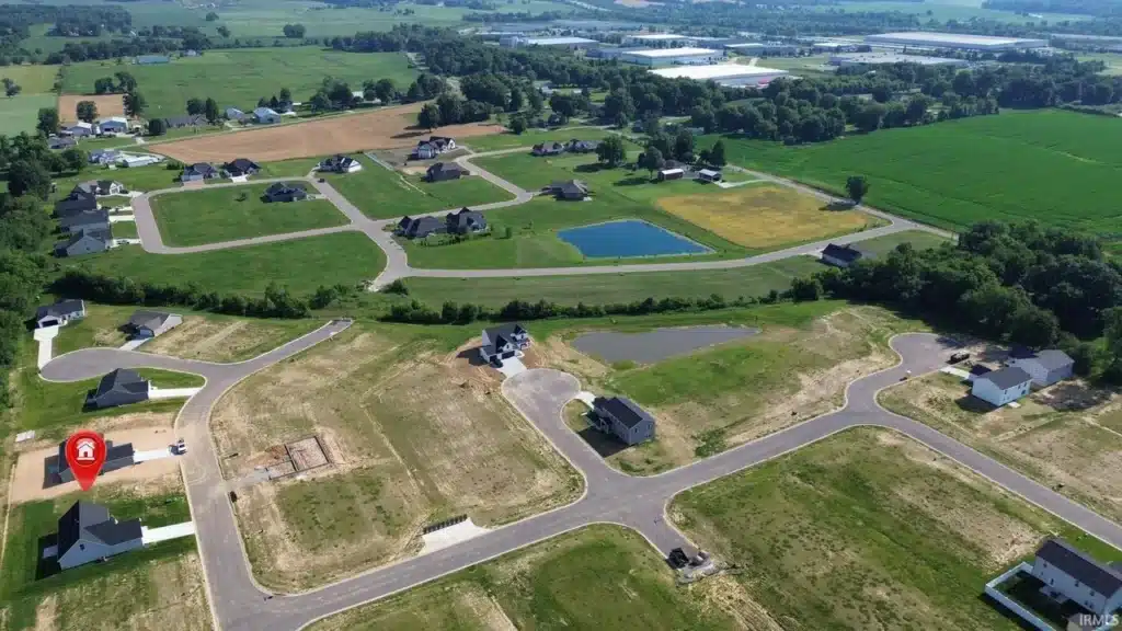 New Homes Aerial View Persimmon Ln