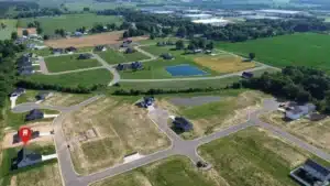 New Homes Aerial View Persimmon Ln