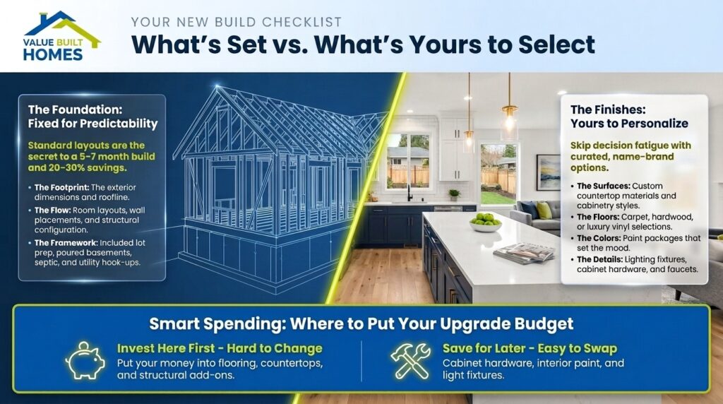 Customize your new construction home with essential building and finish selection tips.