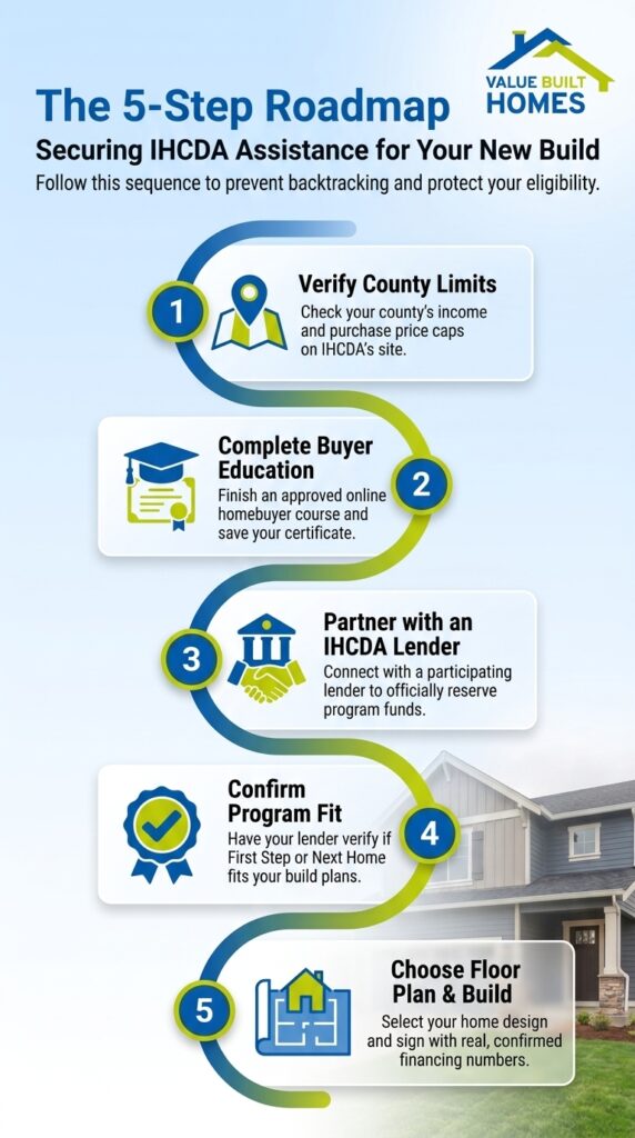 Explore Indiana Down Payment Assistance with this 5-step IHCDA roadmap for homebuyers.
