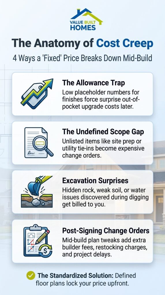 Understanding cost creep: Fixed price versus cost plus in construction projects.